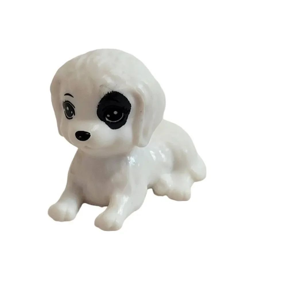 MATTEL SPOT WHITE DOG PUPPY PETS ANIMALS BARBIE DOLLHOUSE ACCESSORY